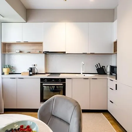 Bright 1br Flat - New Midtown Building + Terrace Bukarest