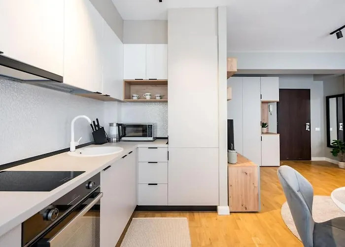 Apartament Bright 1br Flat - New Midtown Building + Terrace *