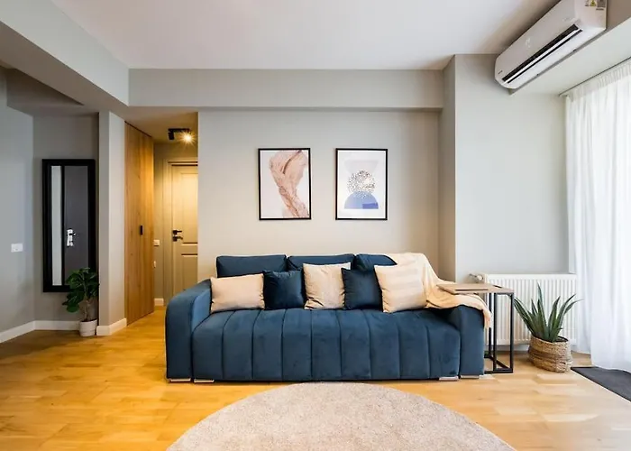 Apartman Bright 1br Flat - New Midtown Building + Terrace Bukarest